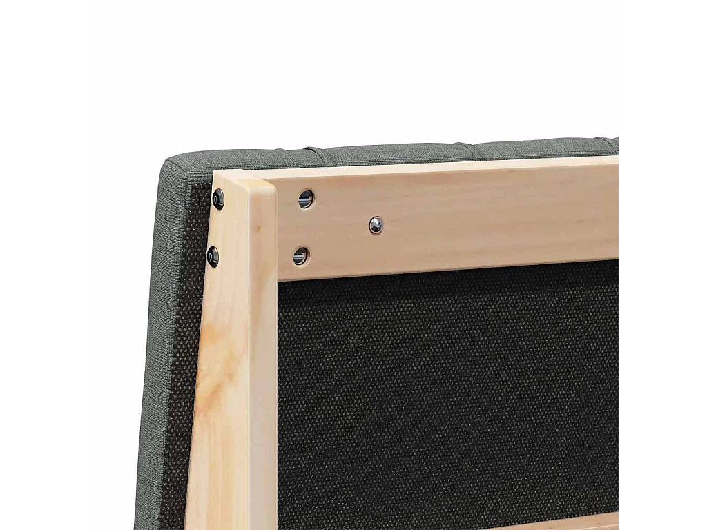 Cabeceira estofada Cinza Escuro 100 cm