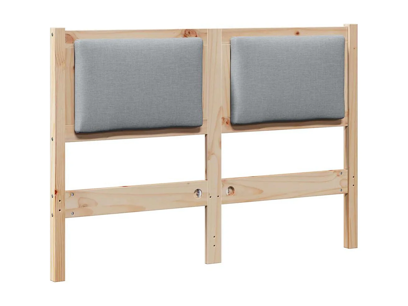 Cabecero Otro Marrón 135 cm Madera maciza de pino