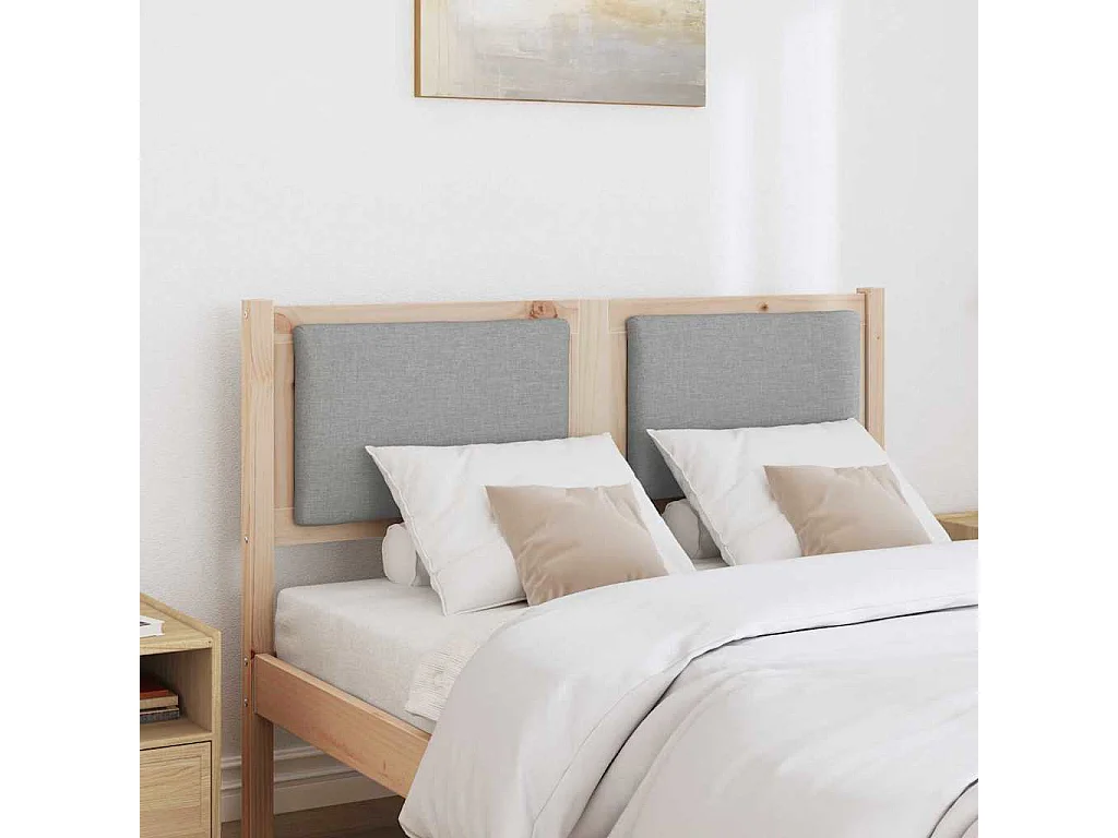 Cabecero Otro Marrón 135 cm Madera maciza de pino