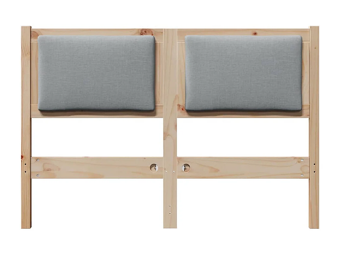 Cabecero Otro Marrón 135 cm Madera maciza de pino