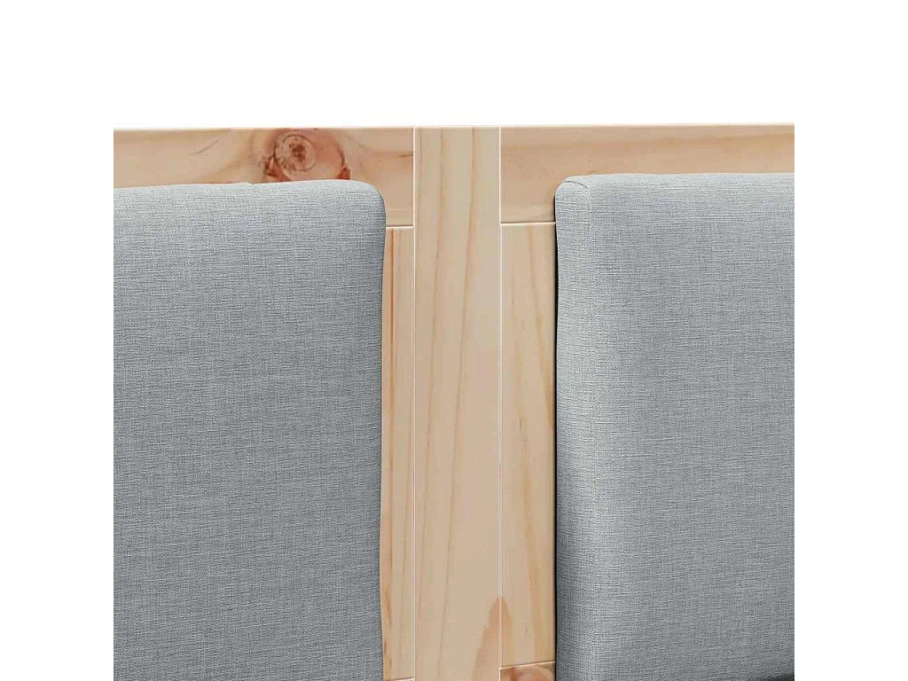 Cabecero Otro Marrón 135 cm Madera maciza de pino