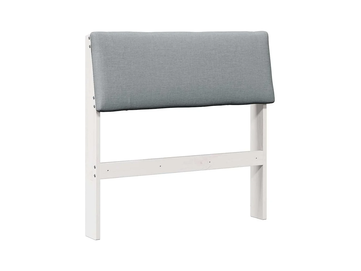Tête de lit capitonnée Gris clair 75 cm Pin massif