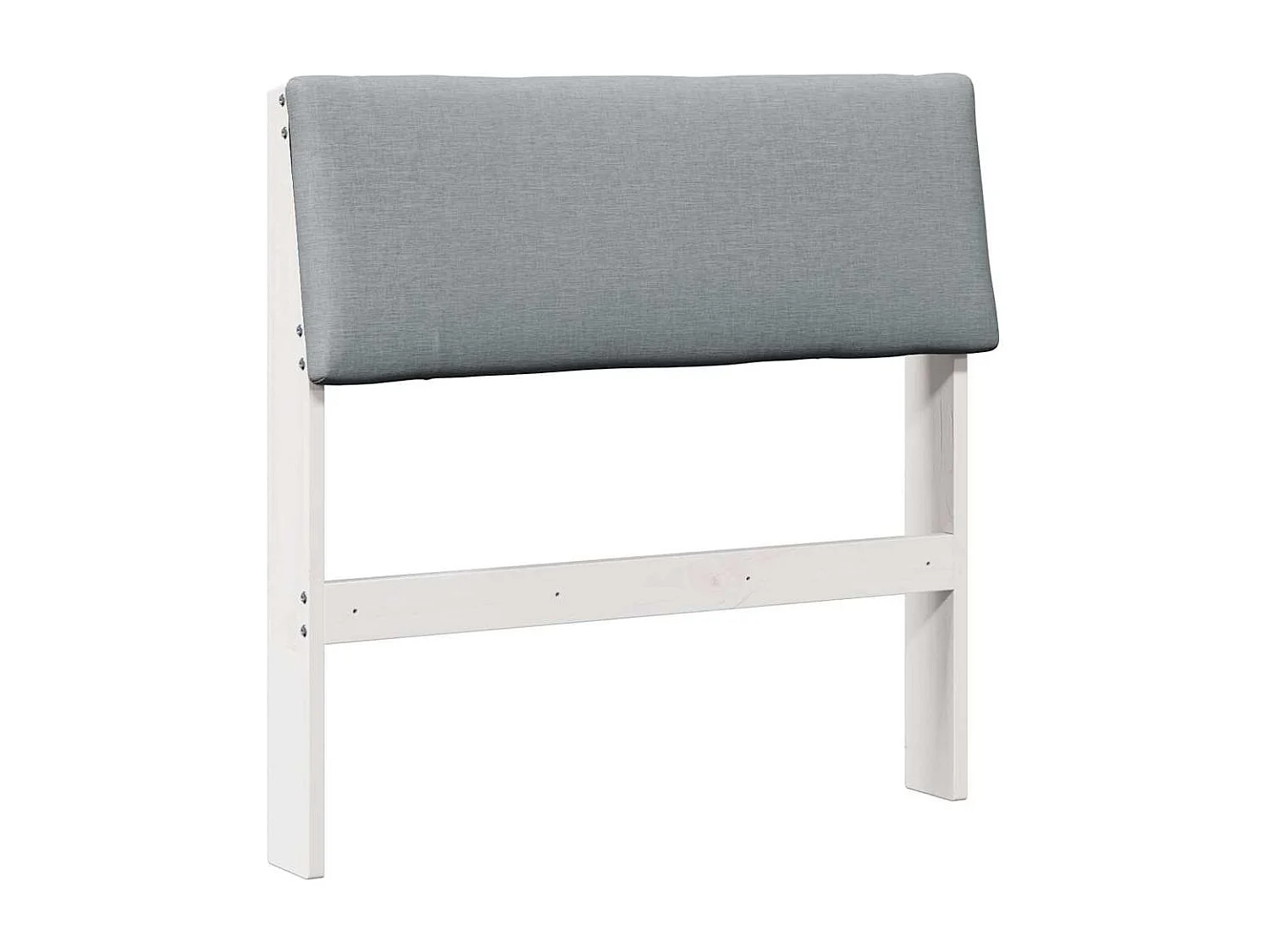 Tête de lit capitonnée Gris clair 75 cm Pin massif