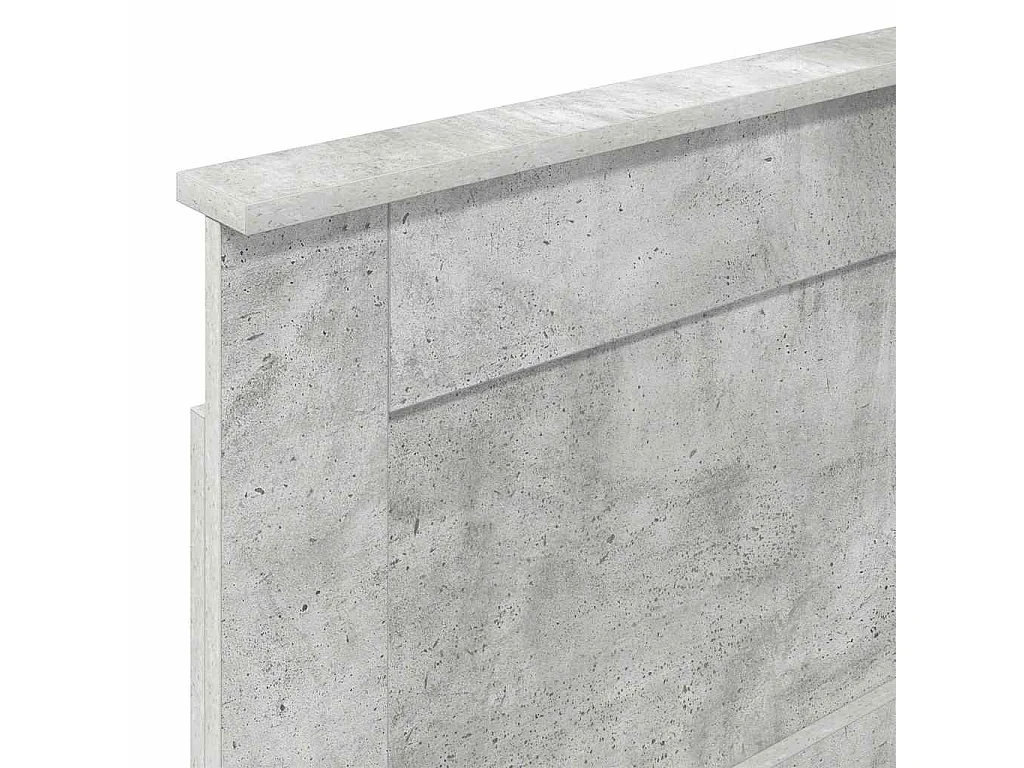 Tête de lit Gris béton 100 cm Bois d'ingénierie