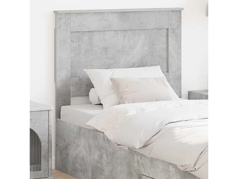 Tête de lit Gris béton 100 cm Bois d'ingénierie