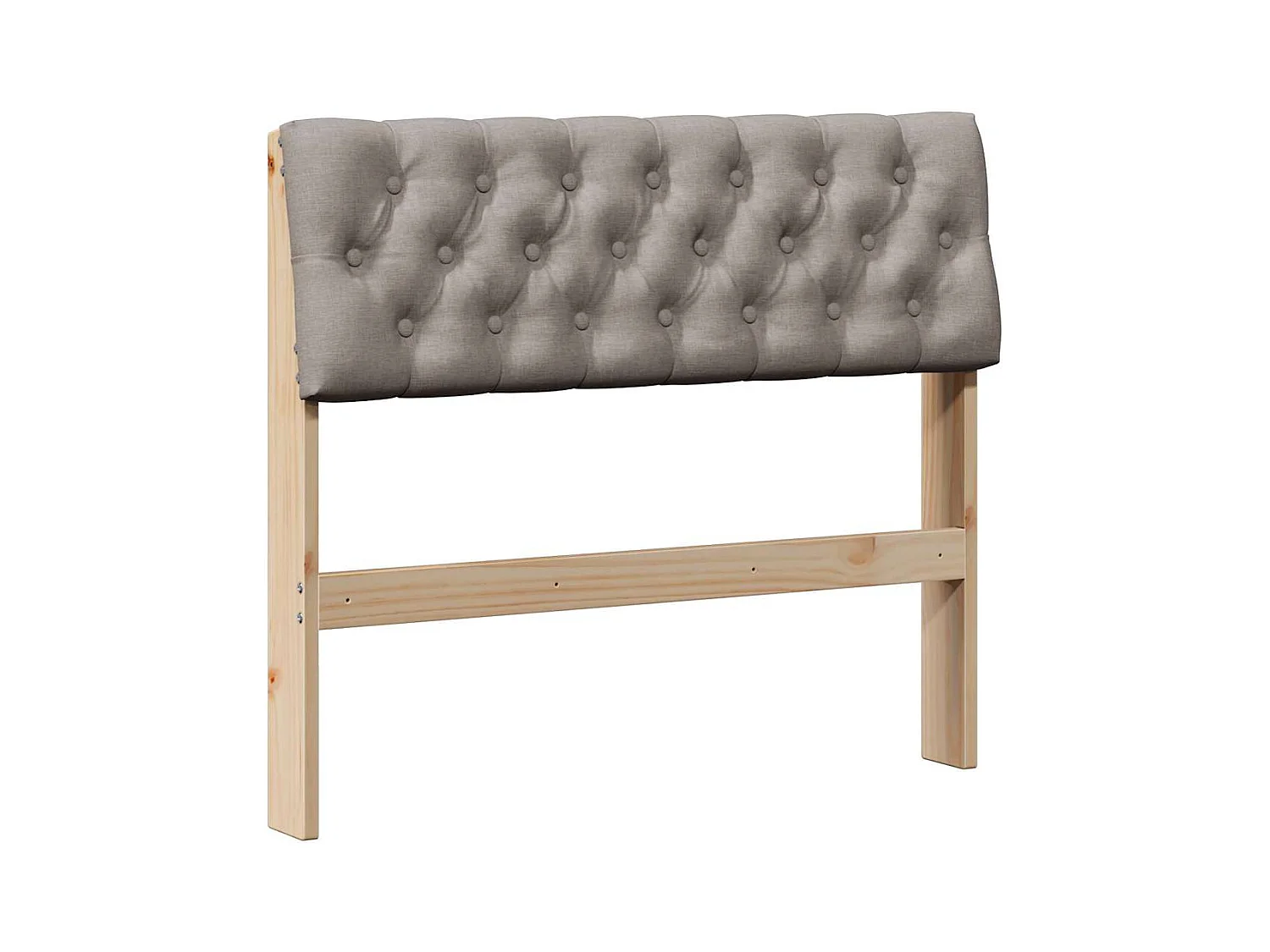 Cabeceira estofada Cinzento-acastanhado 90 cm