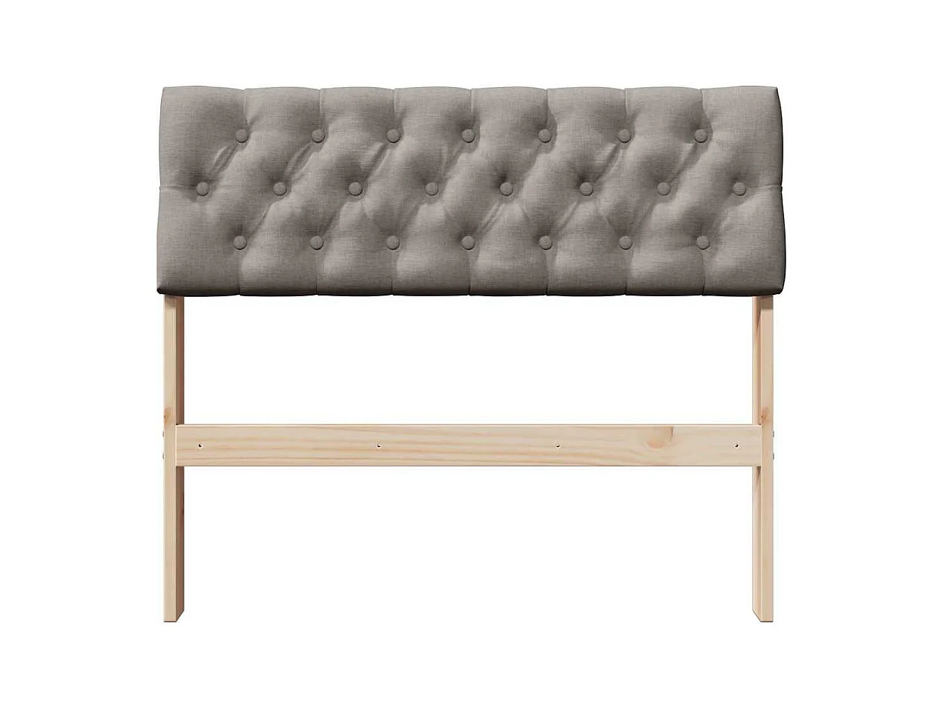 Cabeceira estofada Cinzento-acastanhado 90 cm