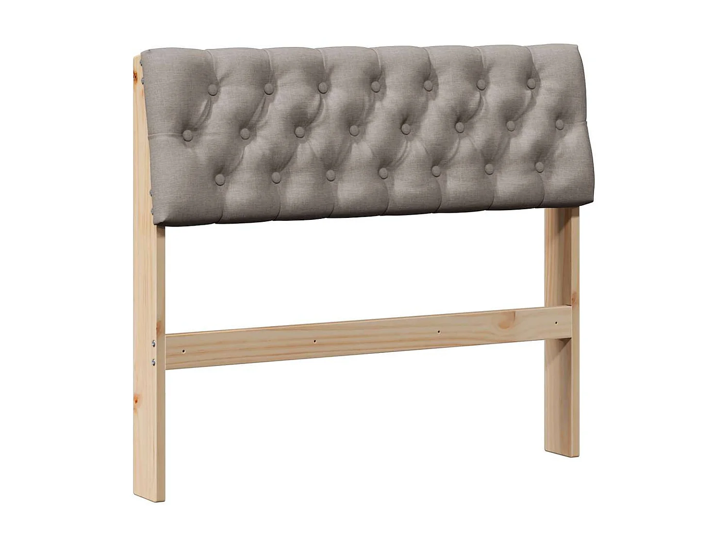 Cabeceira estofada Cinzento-acastanhado 90 cm