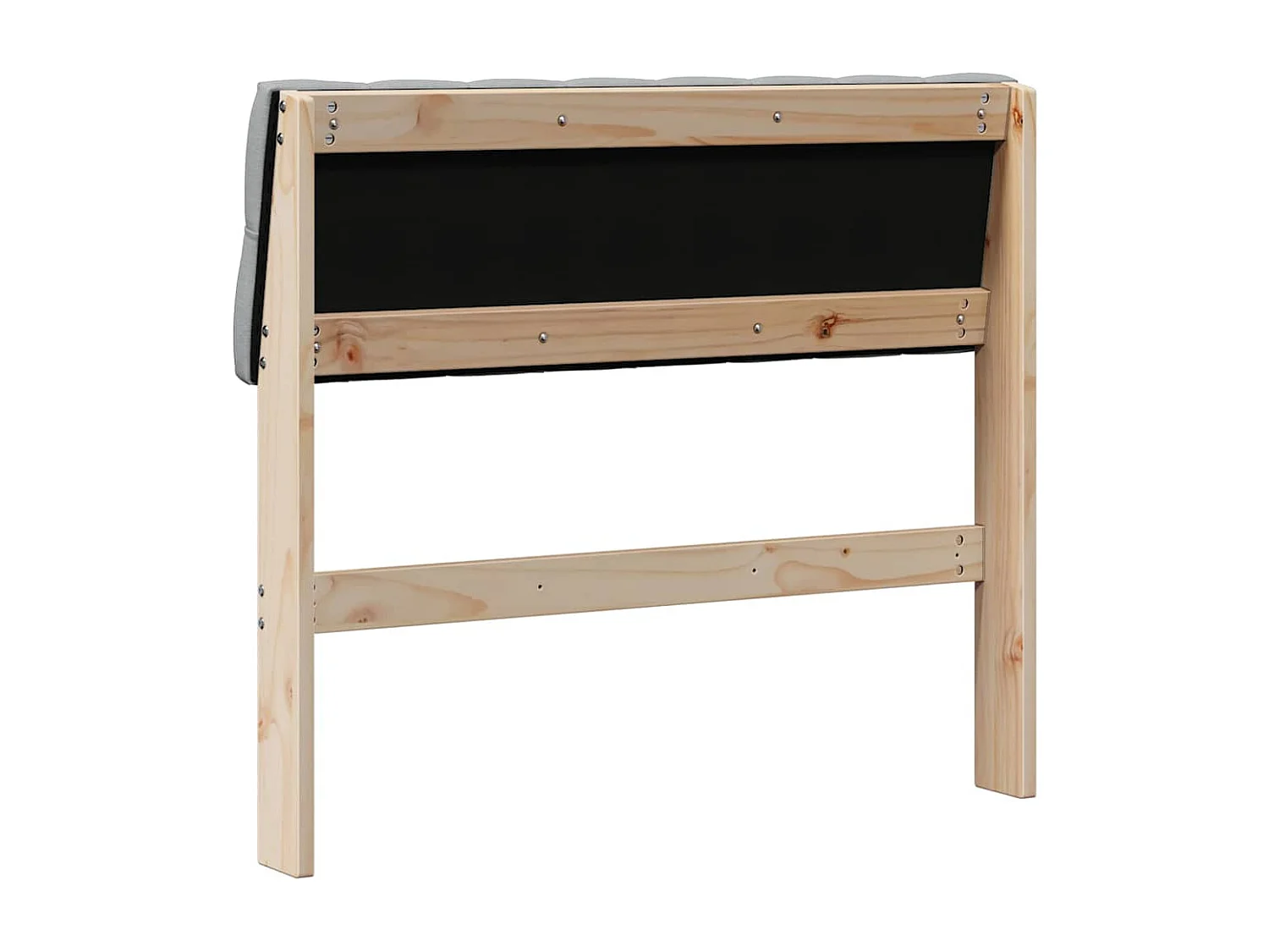 Cabeceira estofada Cinzento-claro 90 cm