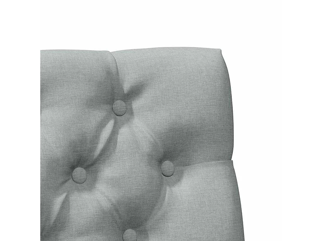 Cabeceira estofada Cinzento-claro 90 cm