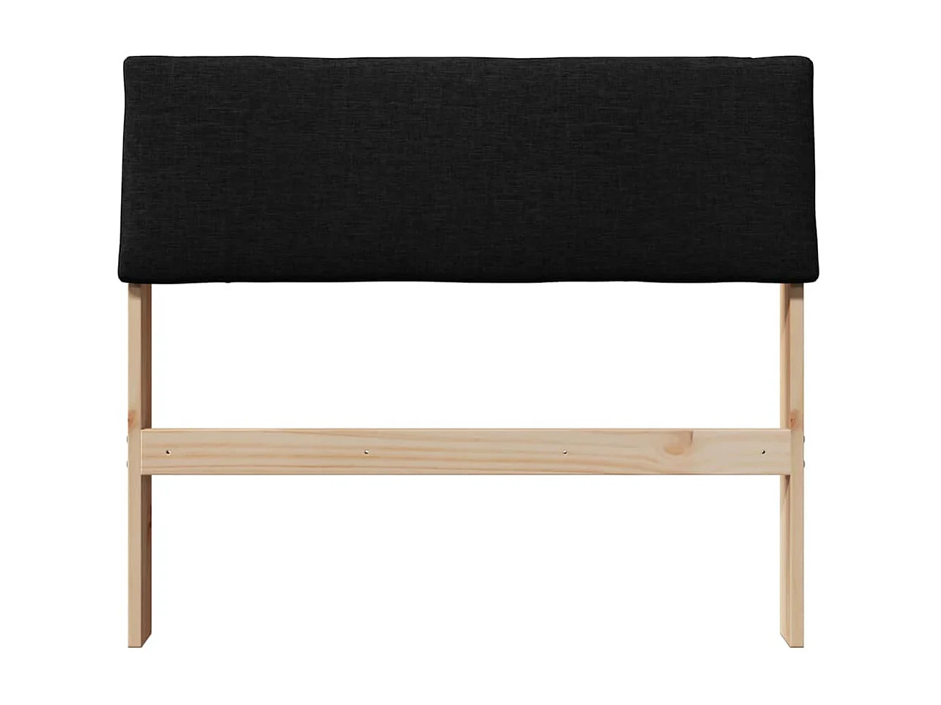 Tête de lit capitonnée Noir 100 cm Pin massif