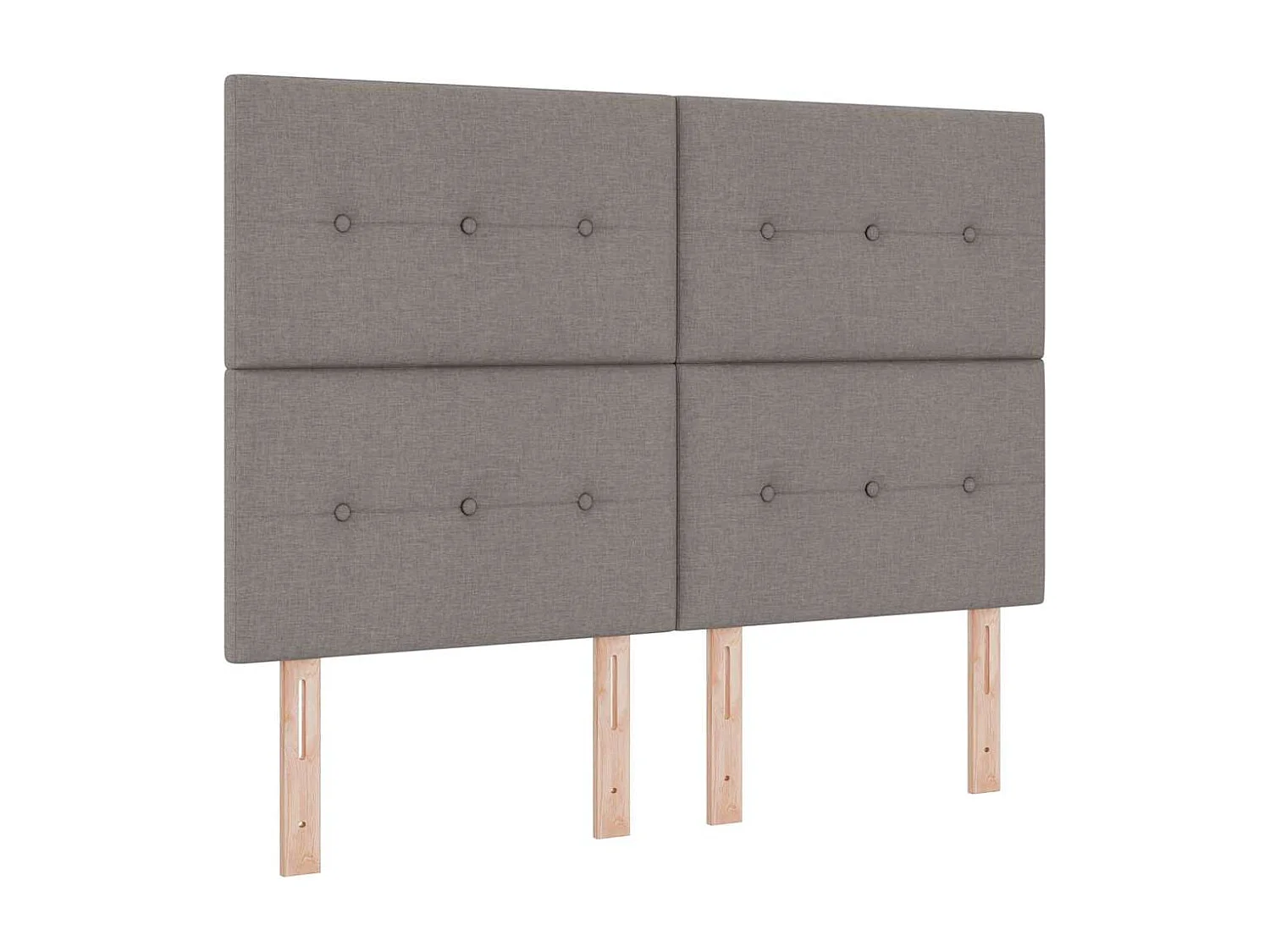 Tête de Lit LED avec des lumières à LED Taupe 160 cm tissu