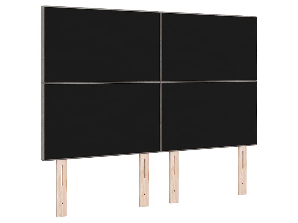 Tête de Lit LED avec des lumières à LED Taupe 160 cm tissu