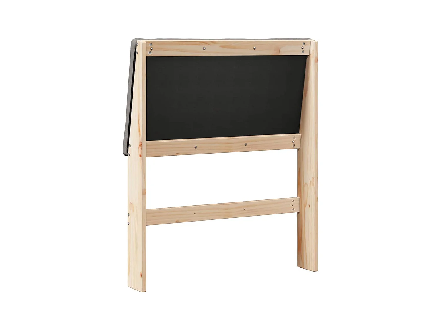 Tête de lit capitonnée Taupe 80 cm Pin massif