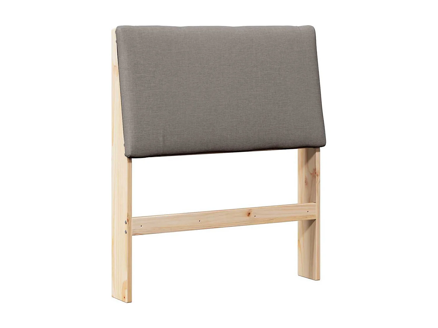 Cabecero tapizado Taupé 80 cm Madera de pino macizo