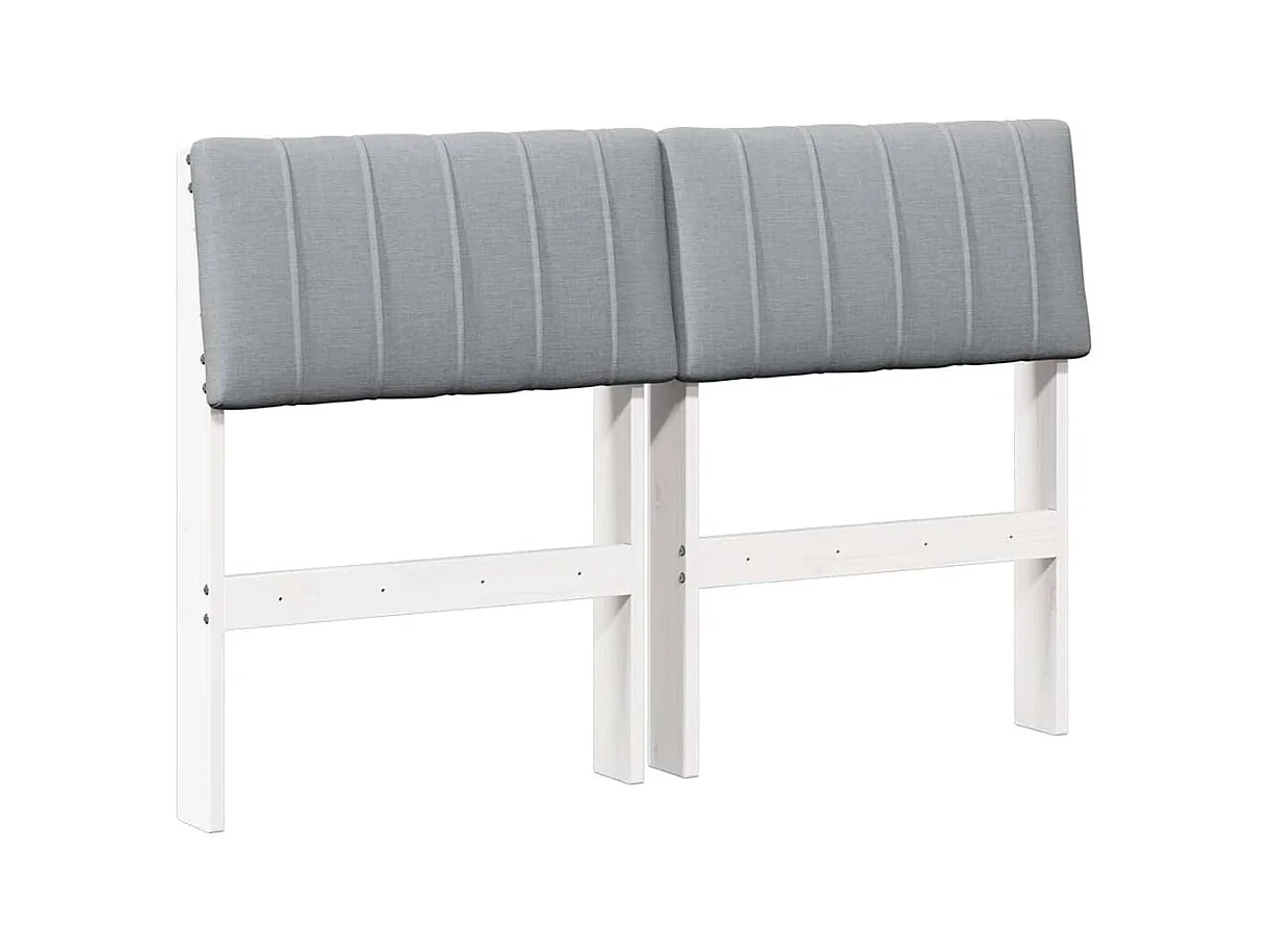 Cabeceira estofada Cinzento-claro 120 cm