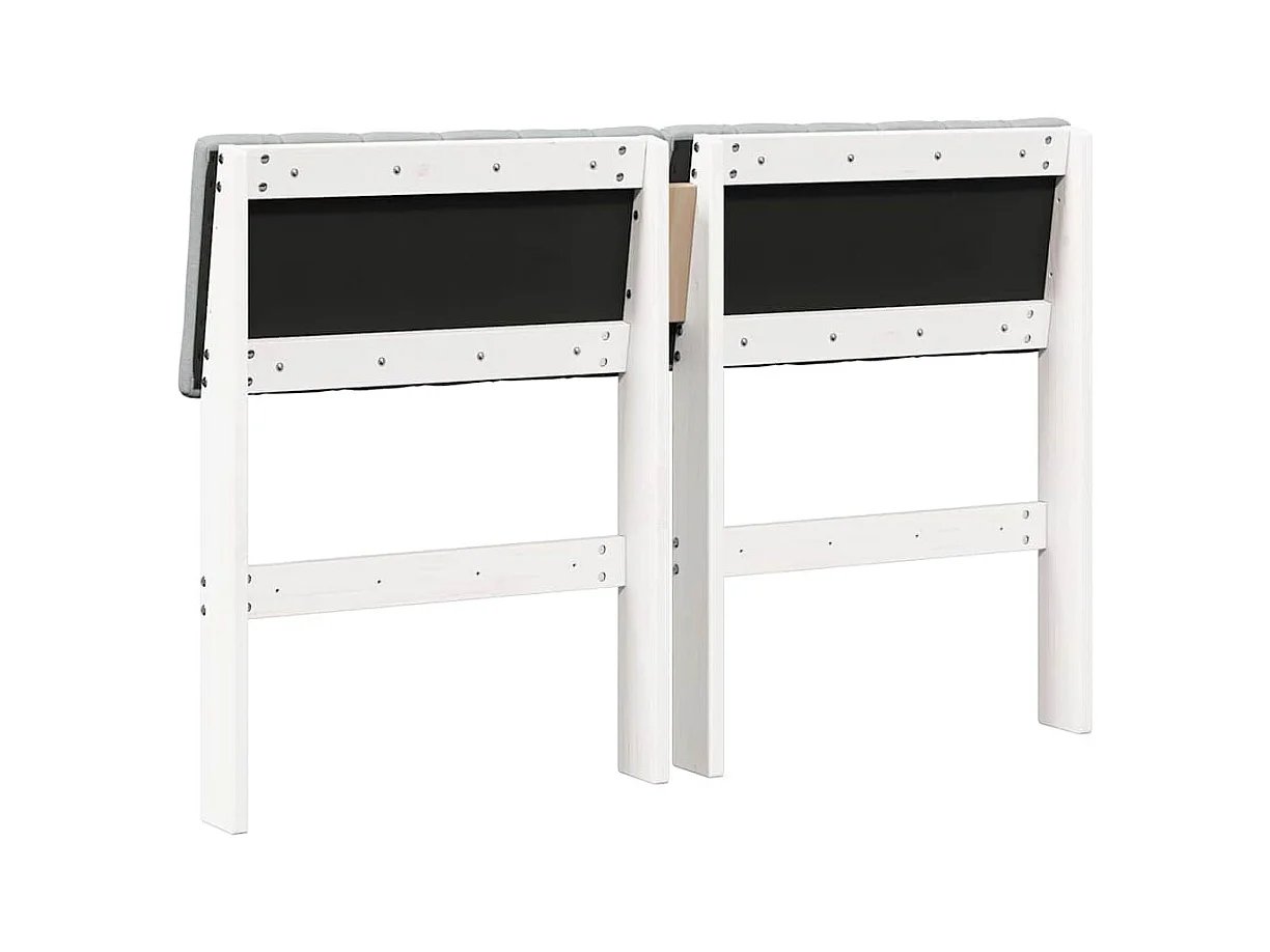 Cabeceira estofada Cinzento-claro 120 cm