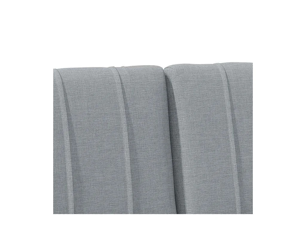 Cabeceira estofada Cinzento-claro 120 cm