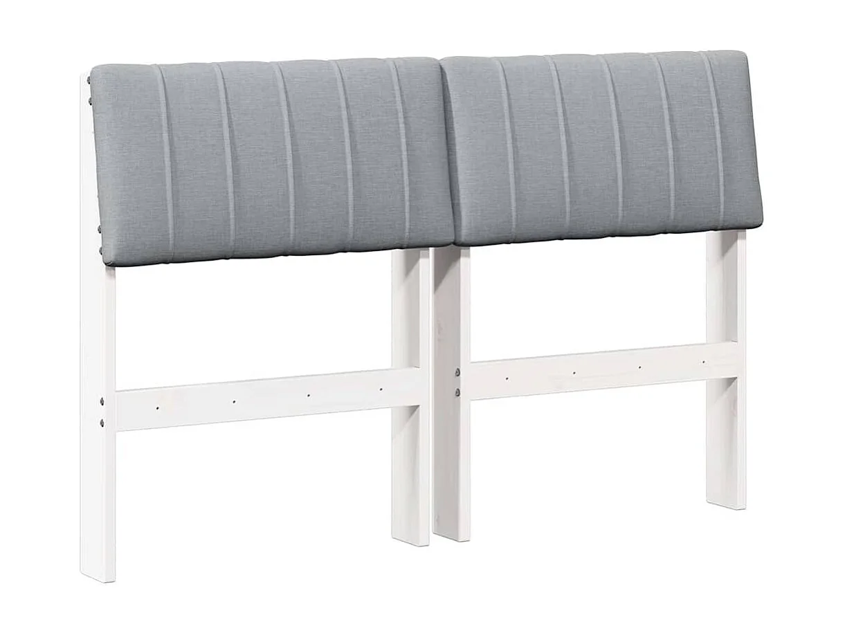 Cabeceira estofada Cinzento-claro 120 cm