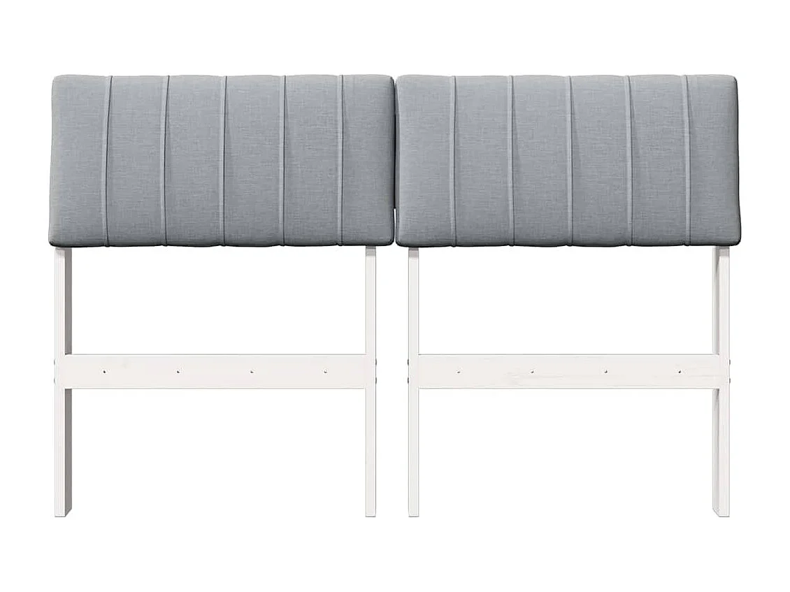 Cabeceira estofada Cinzento-claro 120 cm