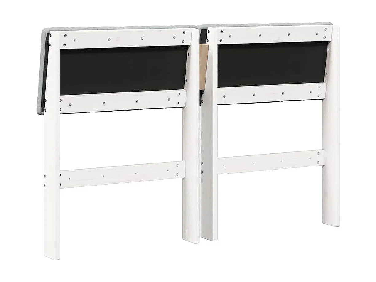 Cabeceira estofada Cinzento-claro 120 cm