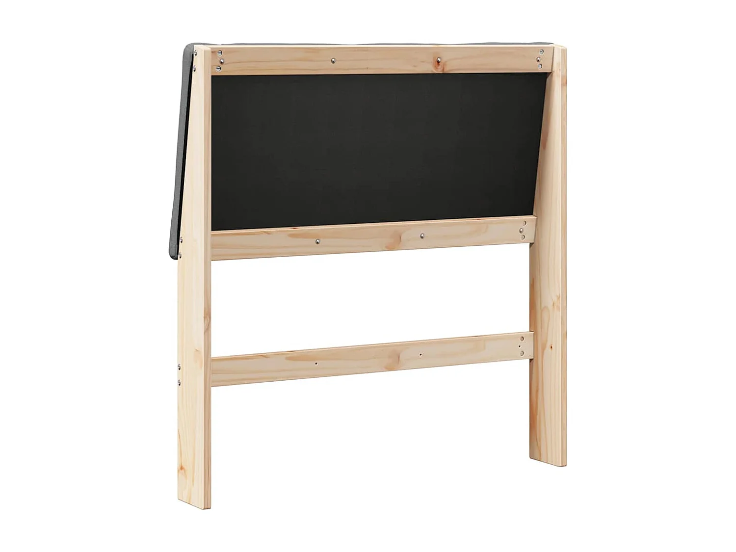 Cabecero tapizado Gris oscuro 90 cm Madera de pino macizo