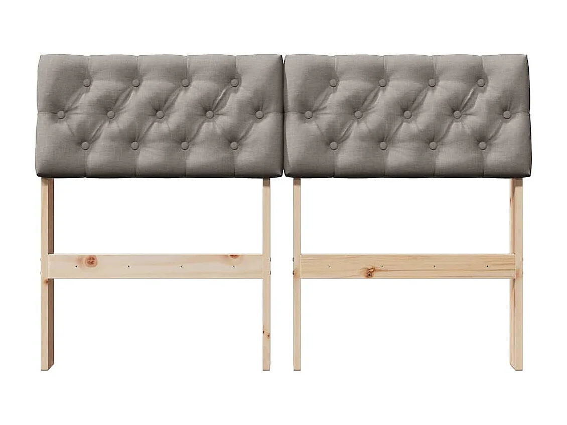 Cabeceira estofada Cinzento-acastanhado 120 cm