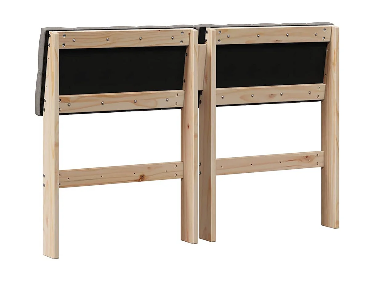 Cabeceira estofada Cinzento-acastanhado 120 cm