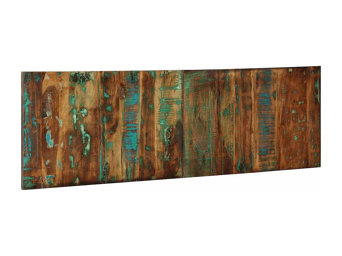 Tête de lit multicolore 160 cm bois massif récupération