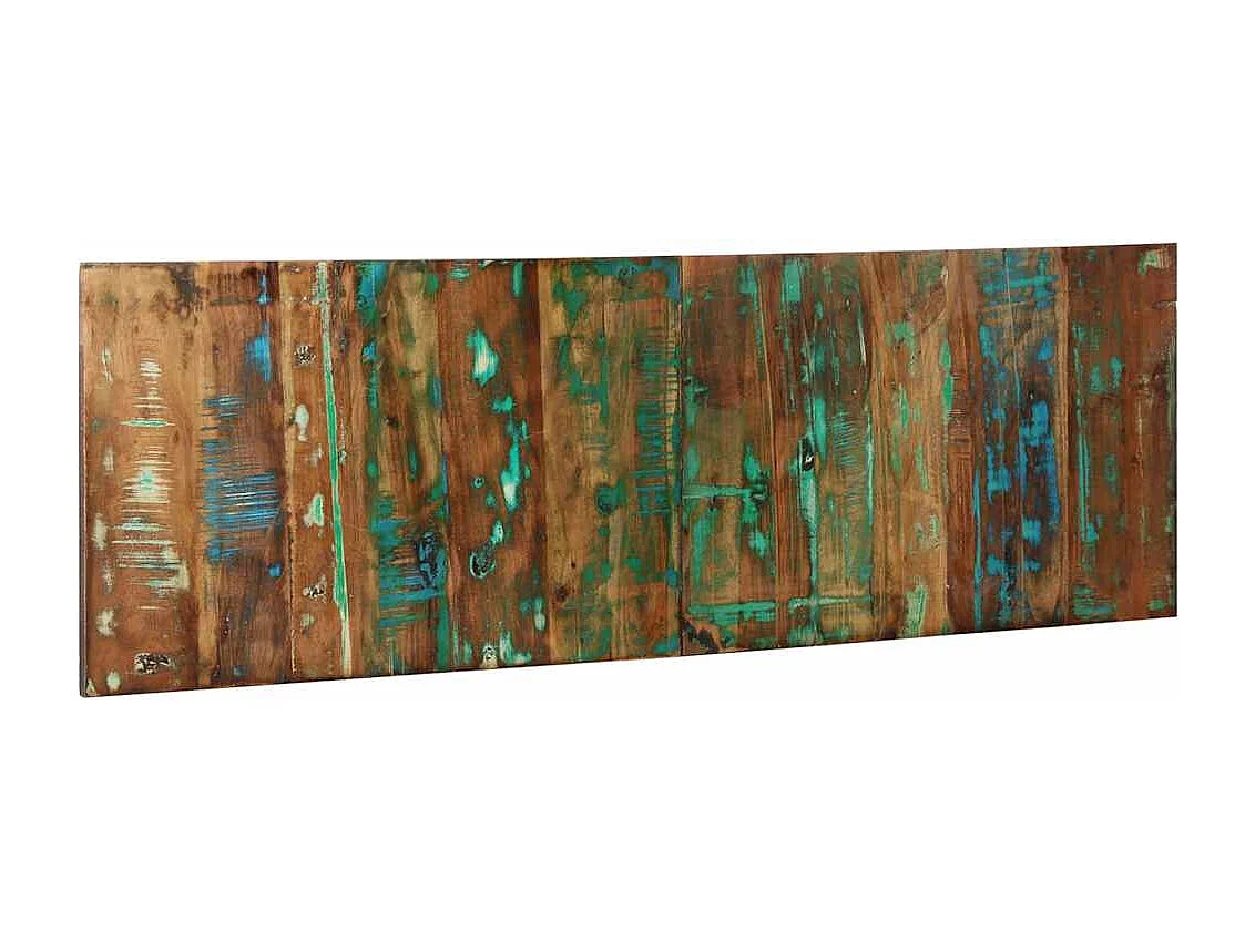 Tête de lit multicolore 160 cm bois massif récupération