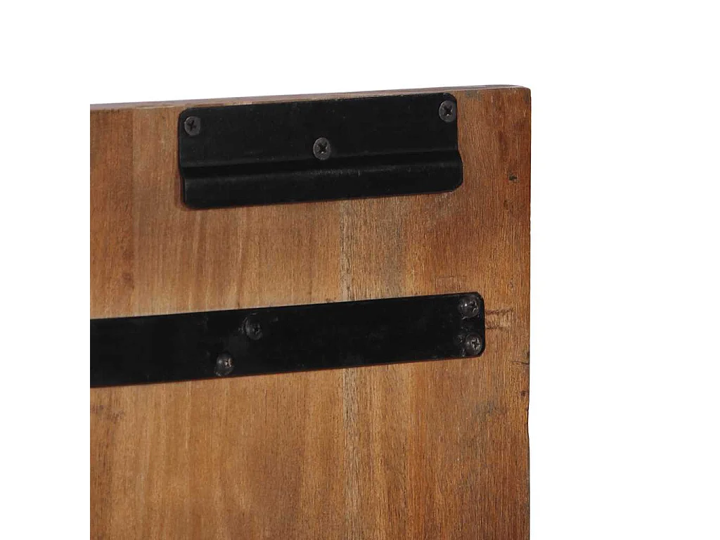 Tête de lit multicolore 160 cm bois massif récupération