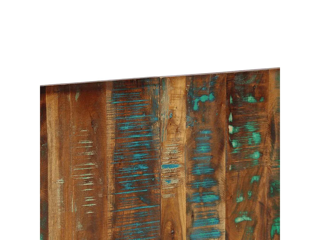 Tête de lit multicolore 160 cm bois massif récupération