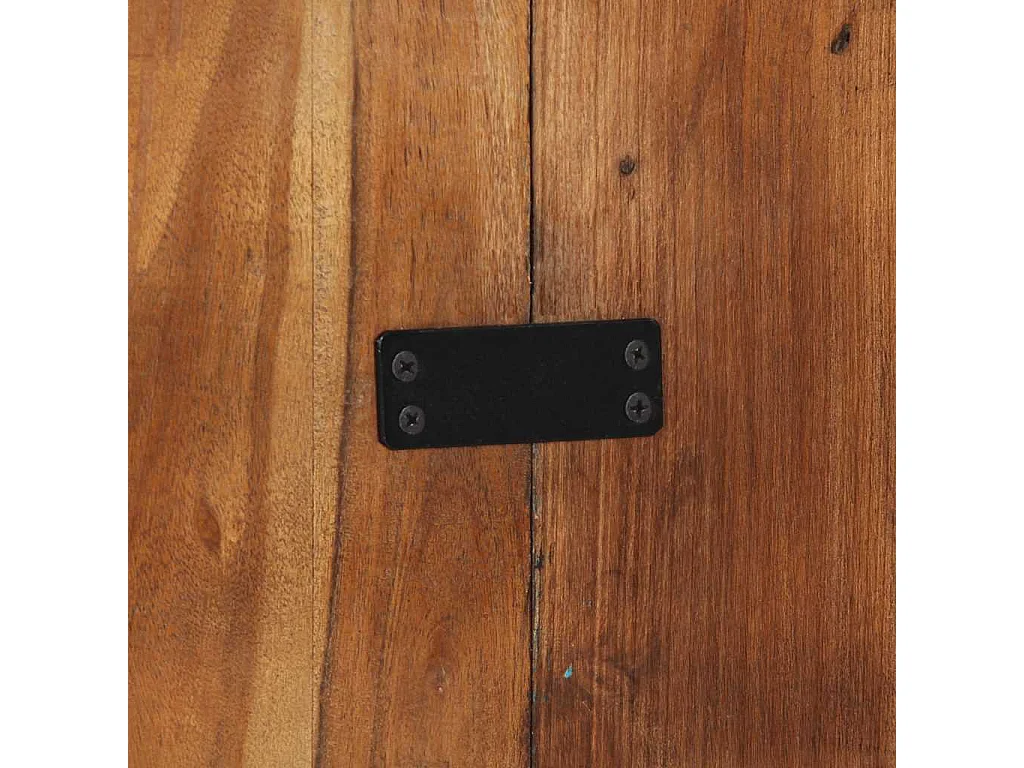Tête de lit multicolore 160 cm bois massif récupération