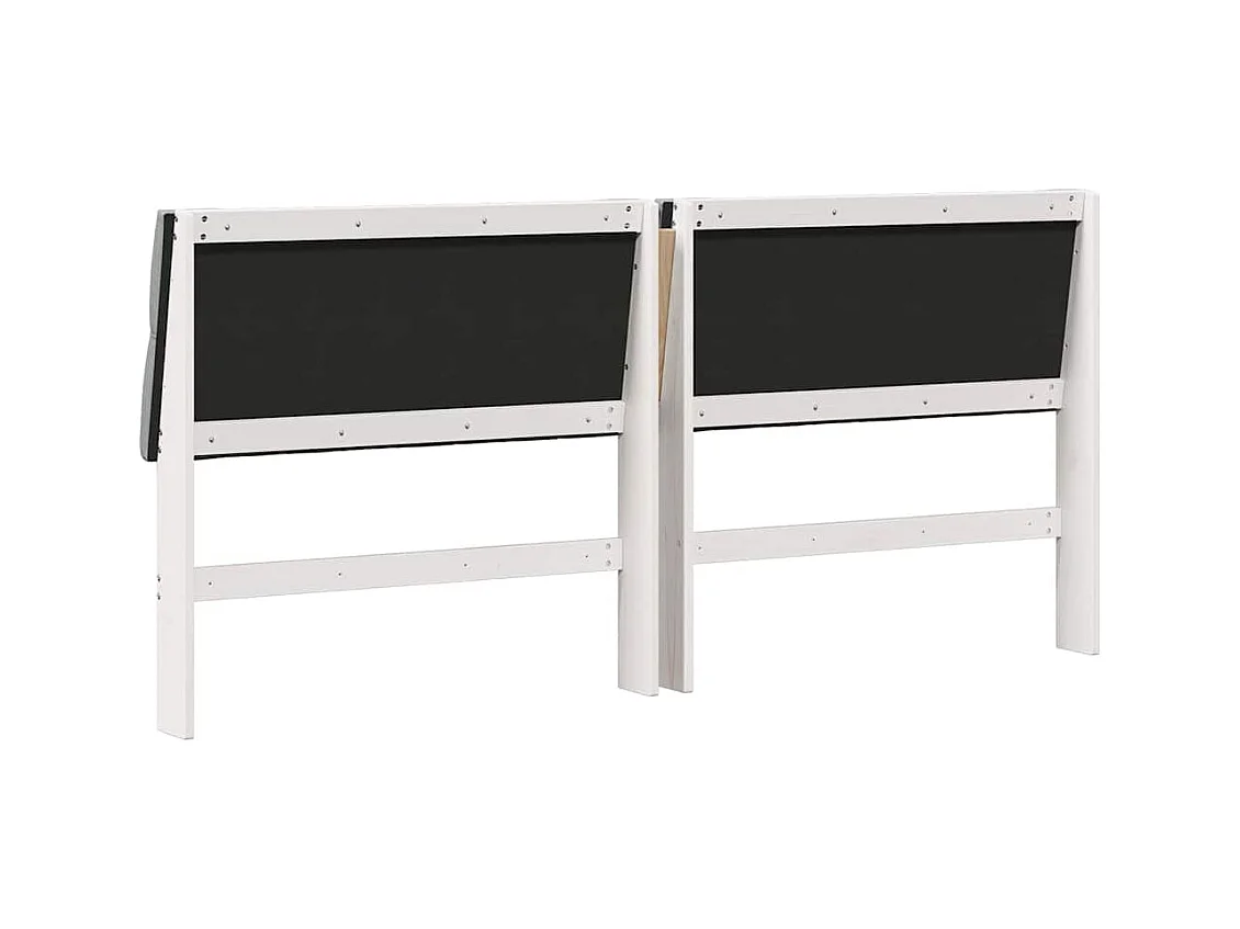 Tête de lit capitonnée Gris clair 200 cm Pin massif