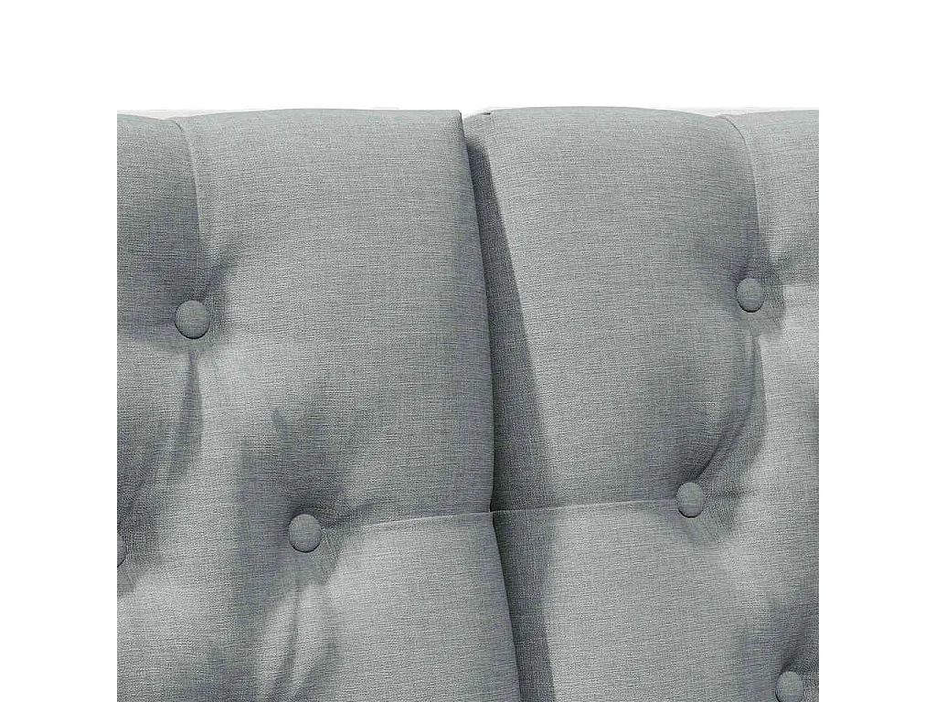 Cabeceira estofada Cinzento-claro 200 cm
