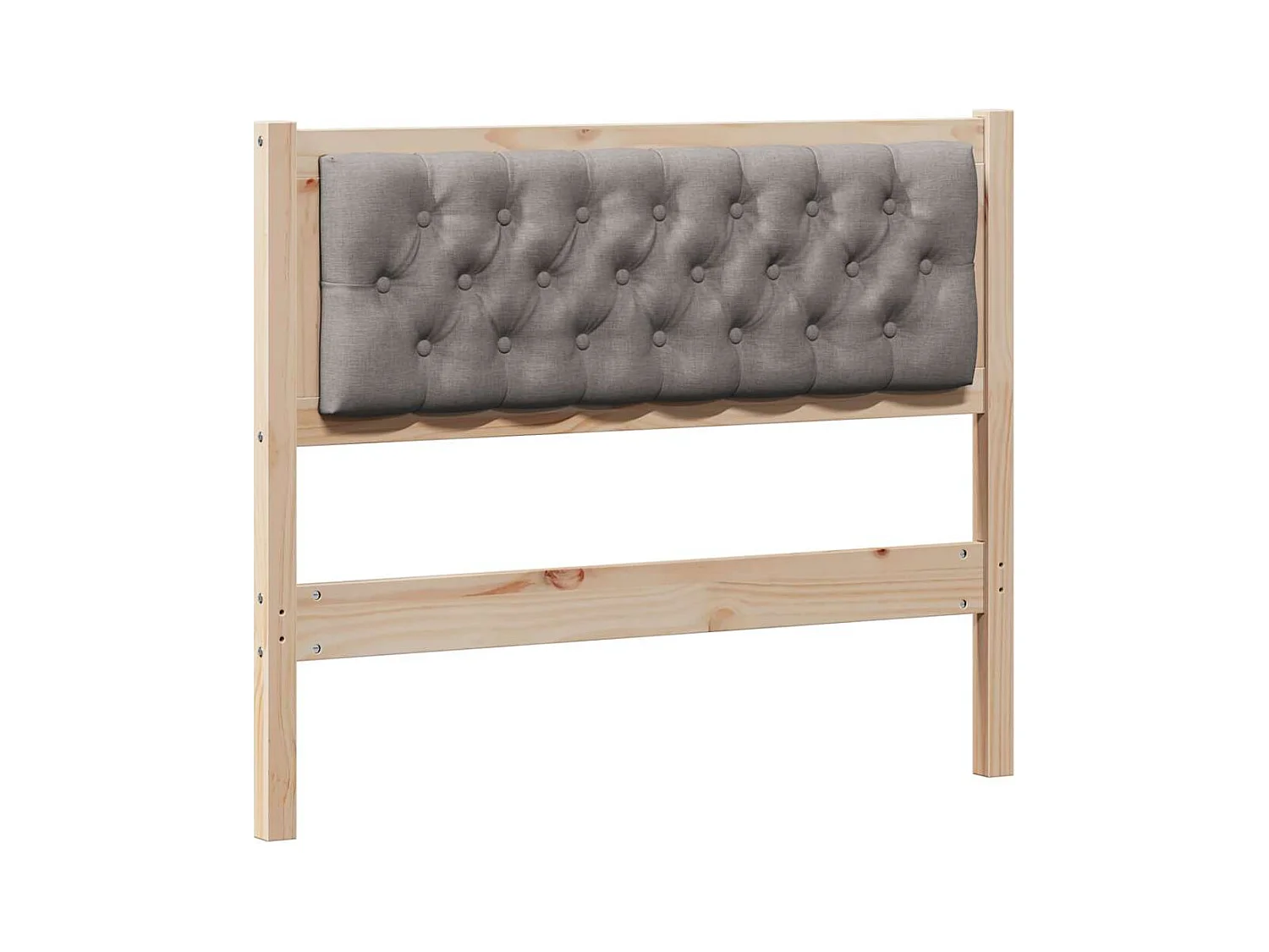 Cabeceira Outros Marrom e taupe 100 cm Madeira de pinho maciça