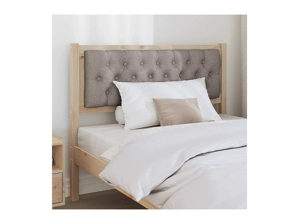 Cabeceira Outros Marrom e taupe 100 cm Madeira de pinho maciça