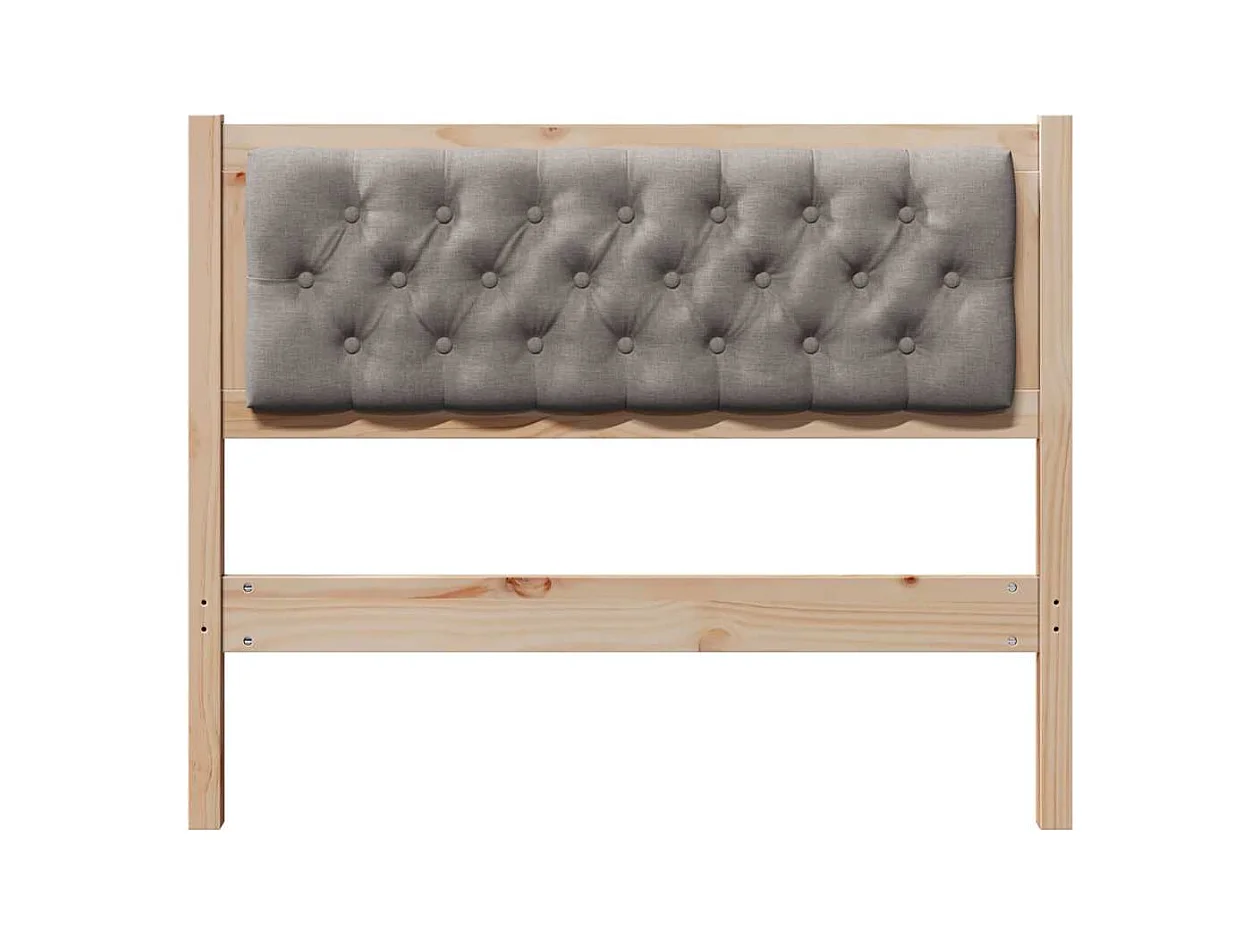 Cabeceira Outros Marrom e taupe 100 cm Madeira de pinho maciça