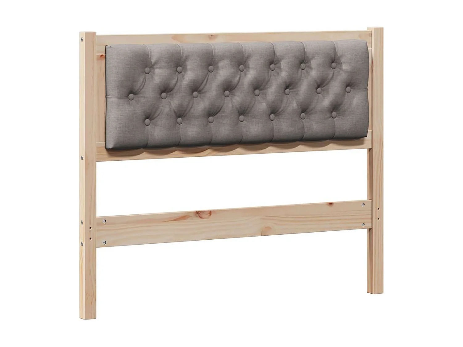 Cabeceira Outros Marrom e taupe 100 cm Madeira de pinho maciça