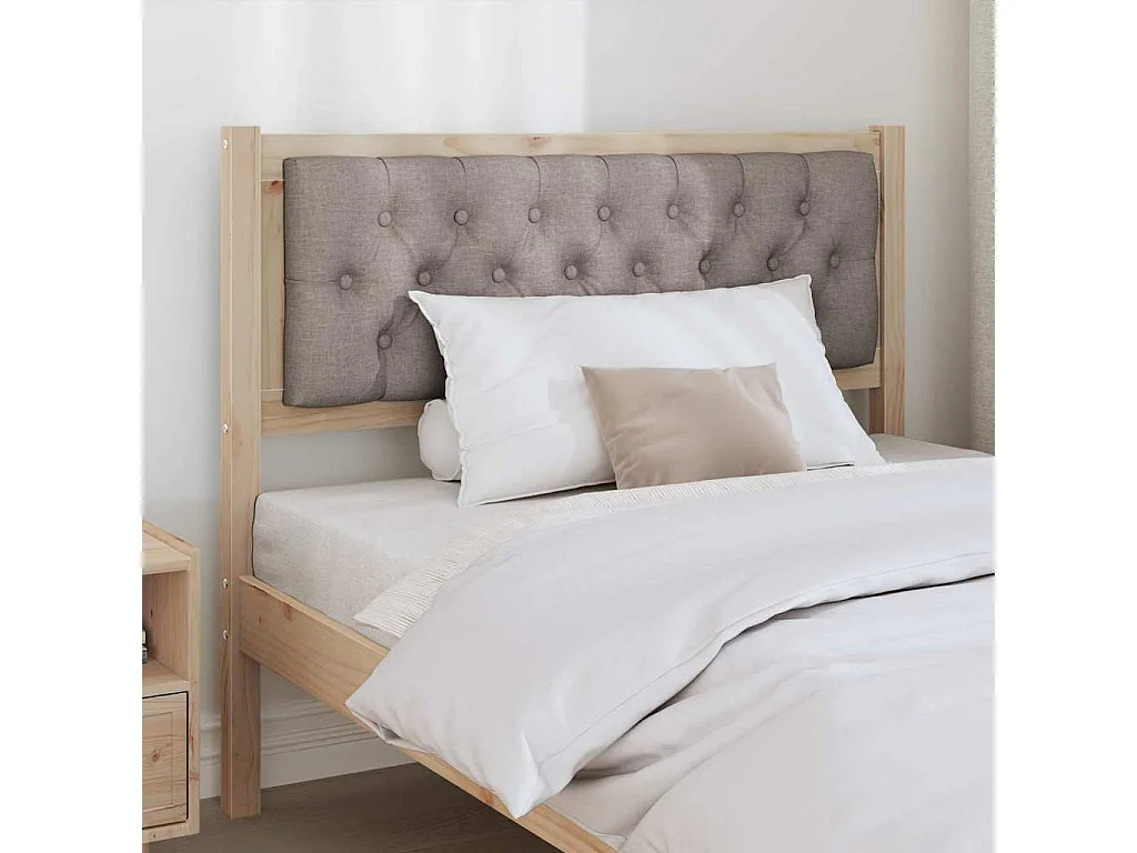 Cabeceira Outros Marrom e taupe 100 cm Madeira de pinho maciça