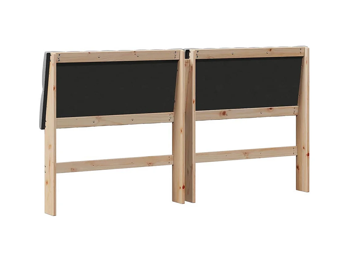 Cabecero tapizado Gris Claro 180 cm Madera de pino macizo