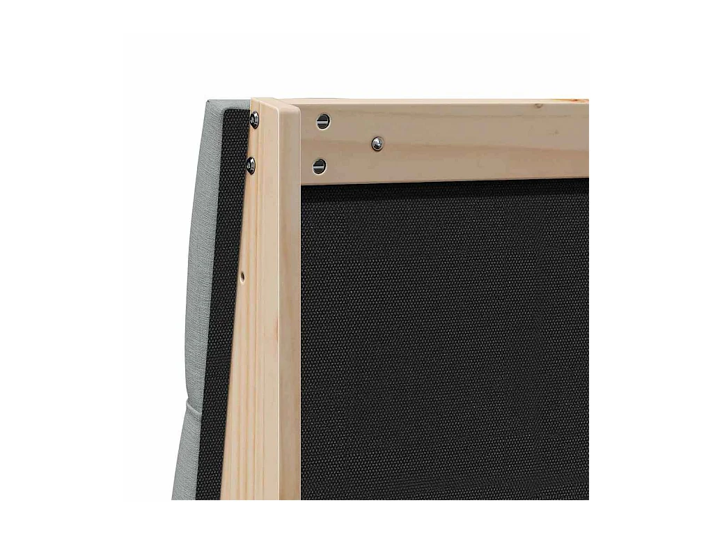 Cabecero tapizado Gris Claro 180 cm Madera de pino macizo