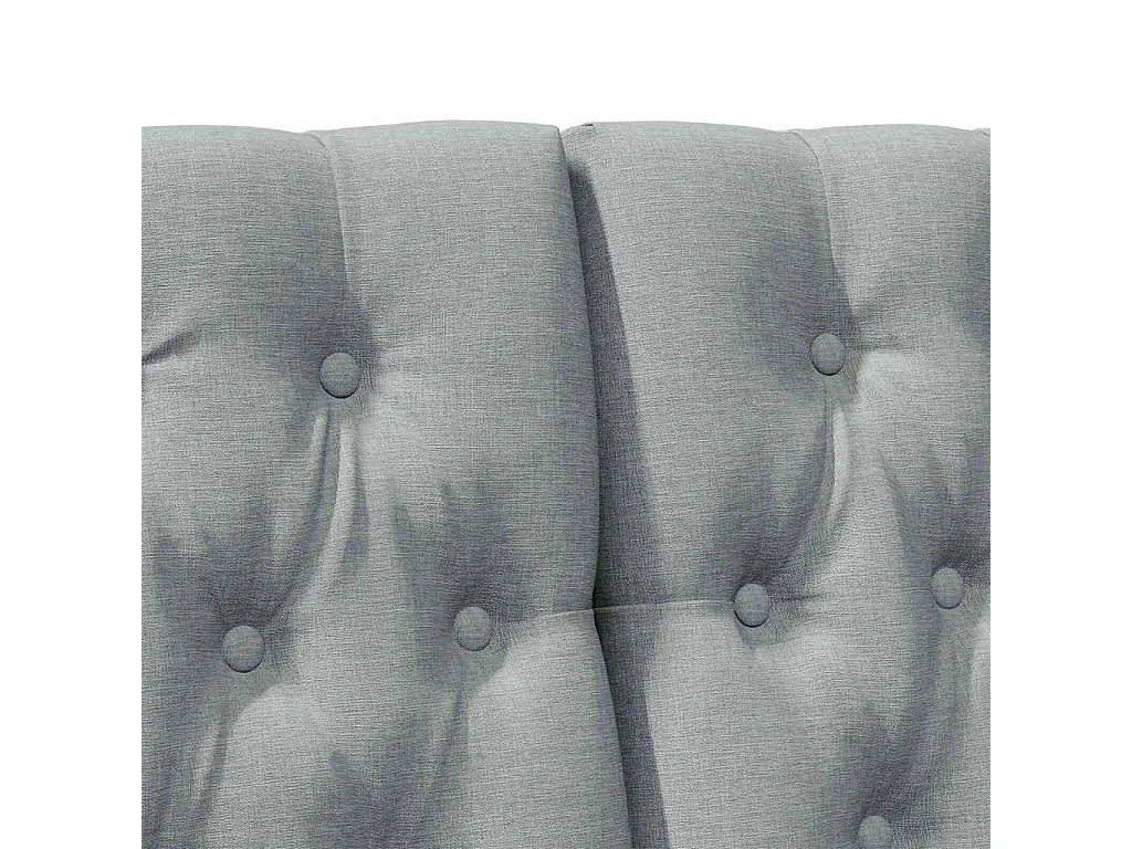 Cabeceira estofada Cinzento-claro 180 cm