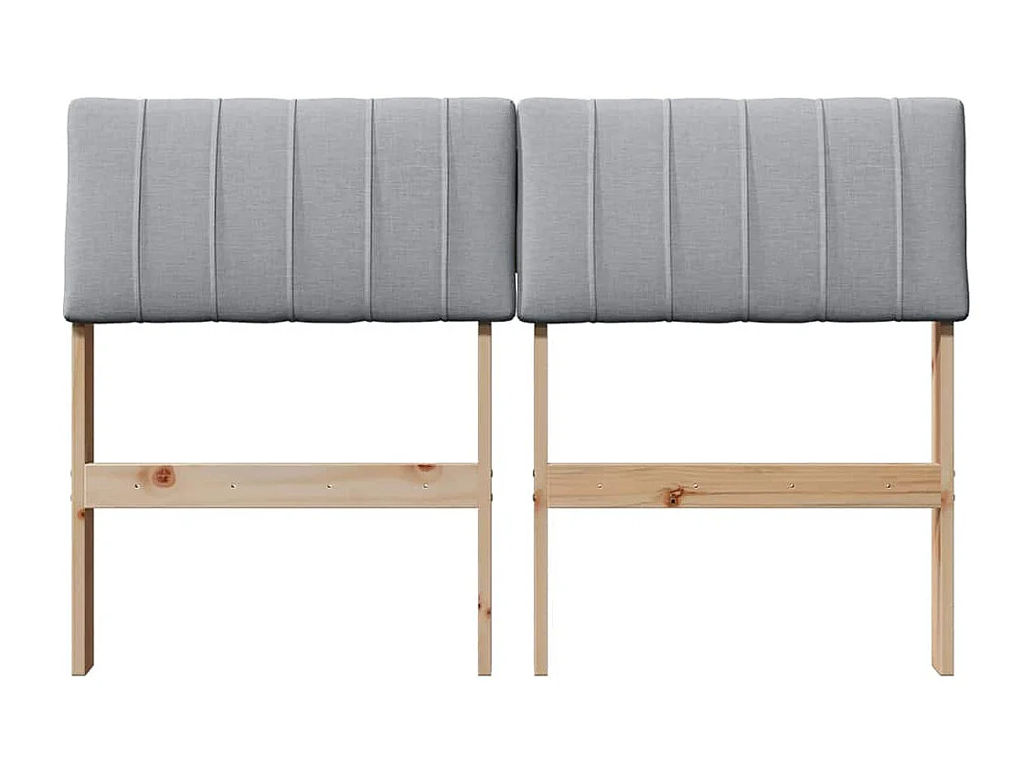 Cabeceira estofada Cinzento-claro 120 cm