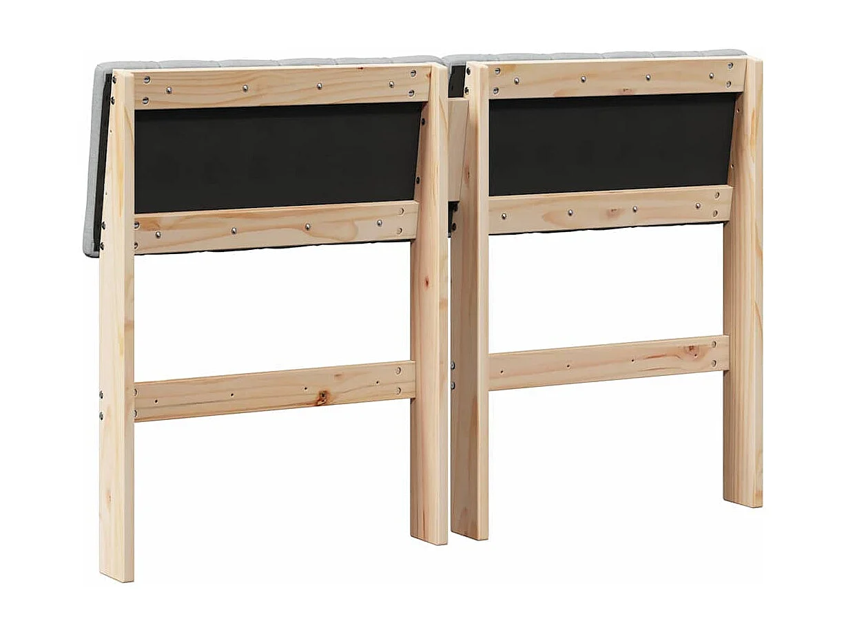 Cabeceira estofada Cinzento-claro 120 cm