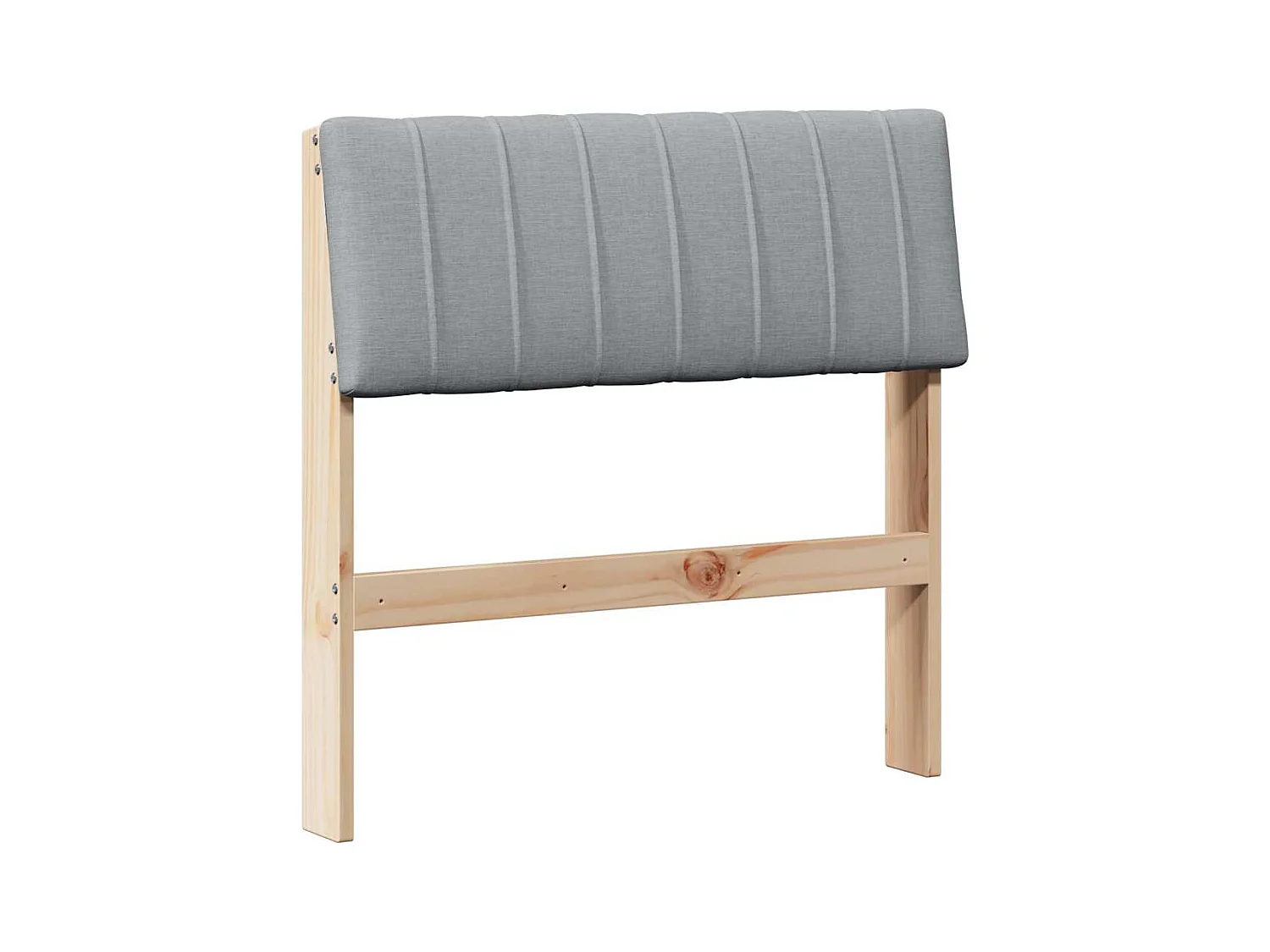 Cabeceira estofada Cinzento-claro 75 cm