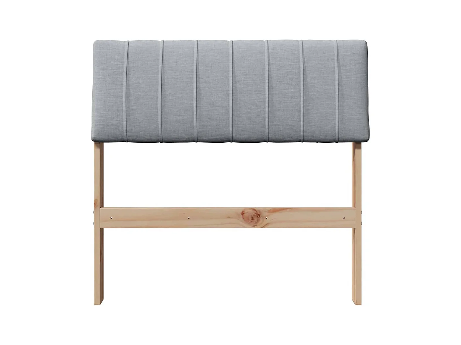 Cabeceira estofada Cinzento-claro 75 cm