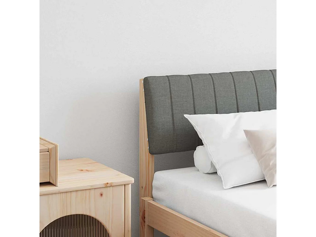 Cabeceira estofada Cinza Escuro 180 cm
