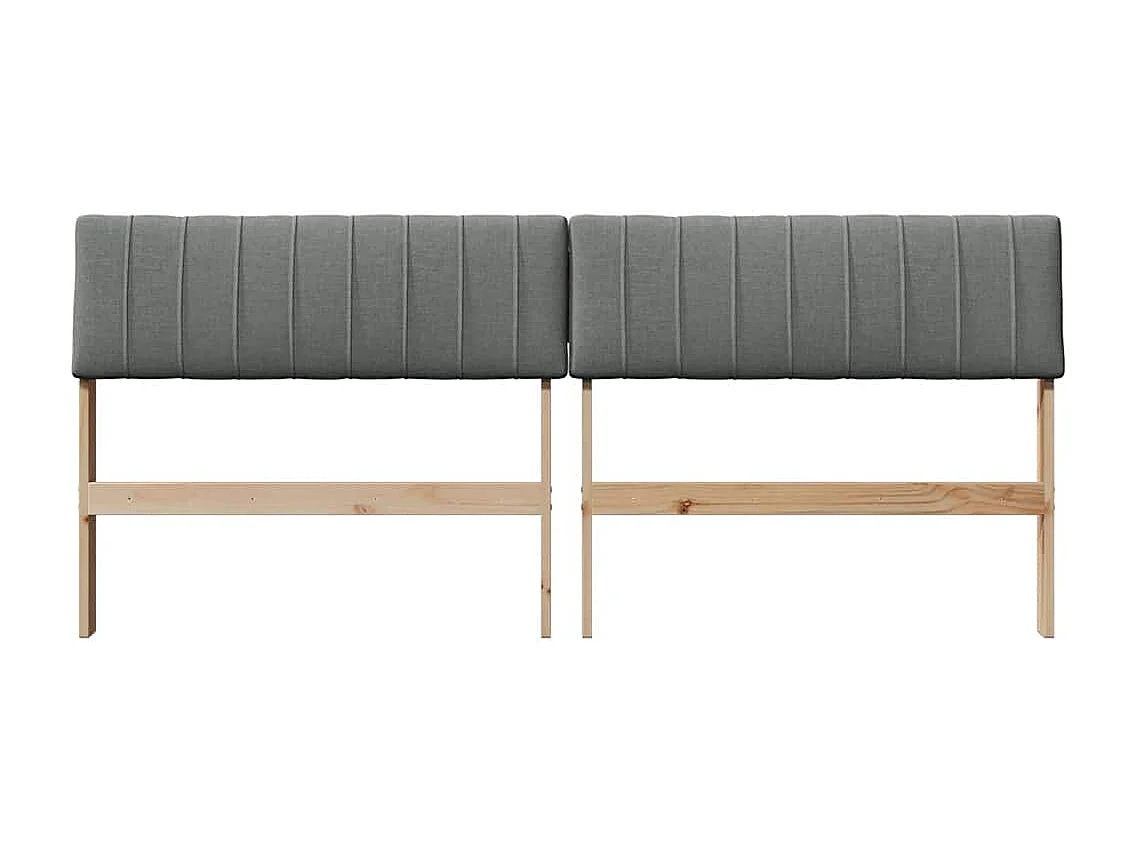 Cabeceira estofada Cinza Escuro 180 cm