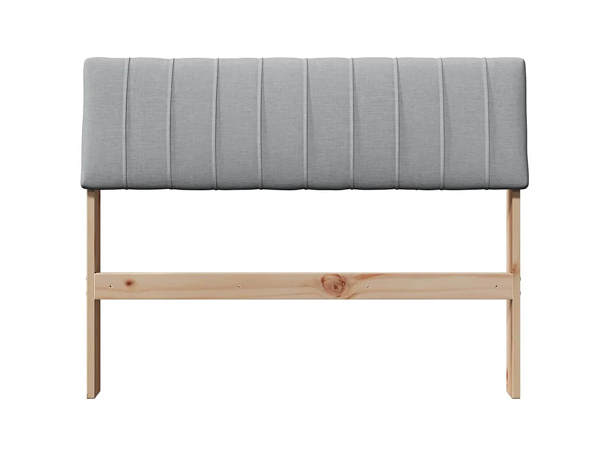 Cabeceira estofada Cinzento-claro 100 cm